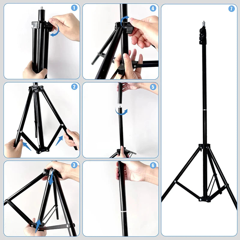 LED Selfie Ring Lamp Photographic Selfie Ring Lighting USB Remote Fill light For YouTube Vlog Video Live Phone Holder & Tripod Zpaxo