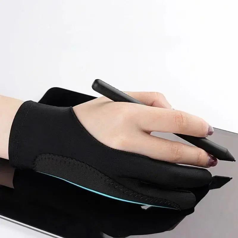 Two-Finger Drawing Gloves Anti-touch Anti-fouling For Apple Tablet Digital Board Touch Screen Oil Painting Office Art Supplies Zpaxo