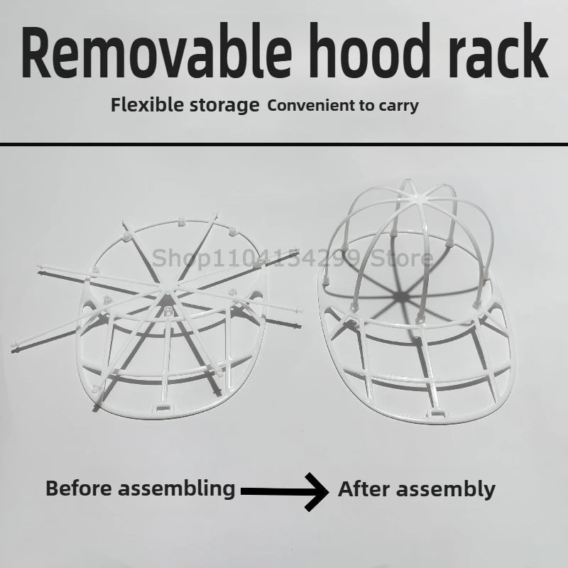 Washing Machine Hat Washing Protector Hat Cleaning Machine Washable Laundry Bag Anti-Deformation Secure Hat Storage Solution Zpaxo