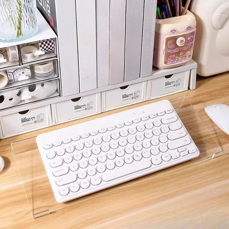 Acrylic Keyboard Stand Compact Desktop Lifter Mini Durable Clear Zpaxo