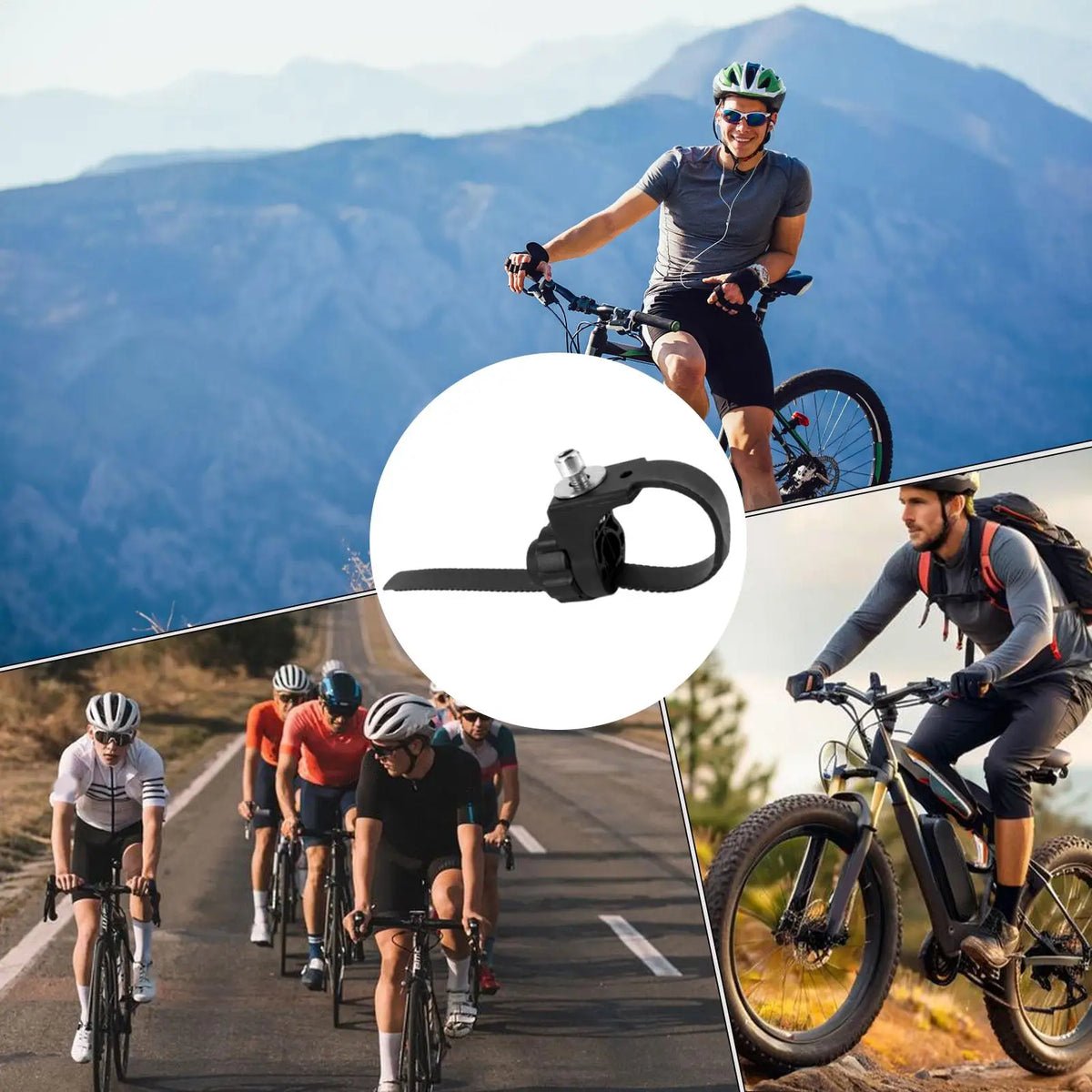 1 Pair Bicycle Mudguard Mounting Ring Mountain Bike Adjustable Mud Zpaxo