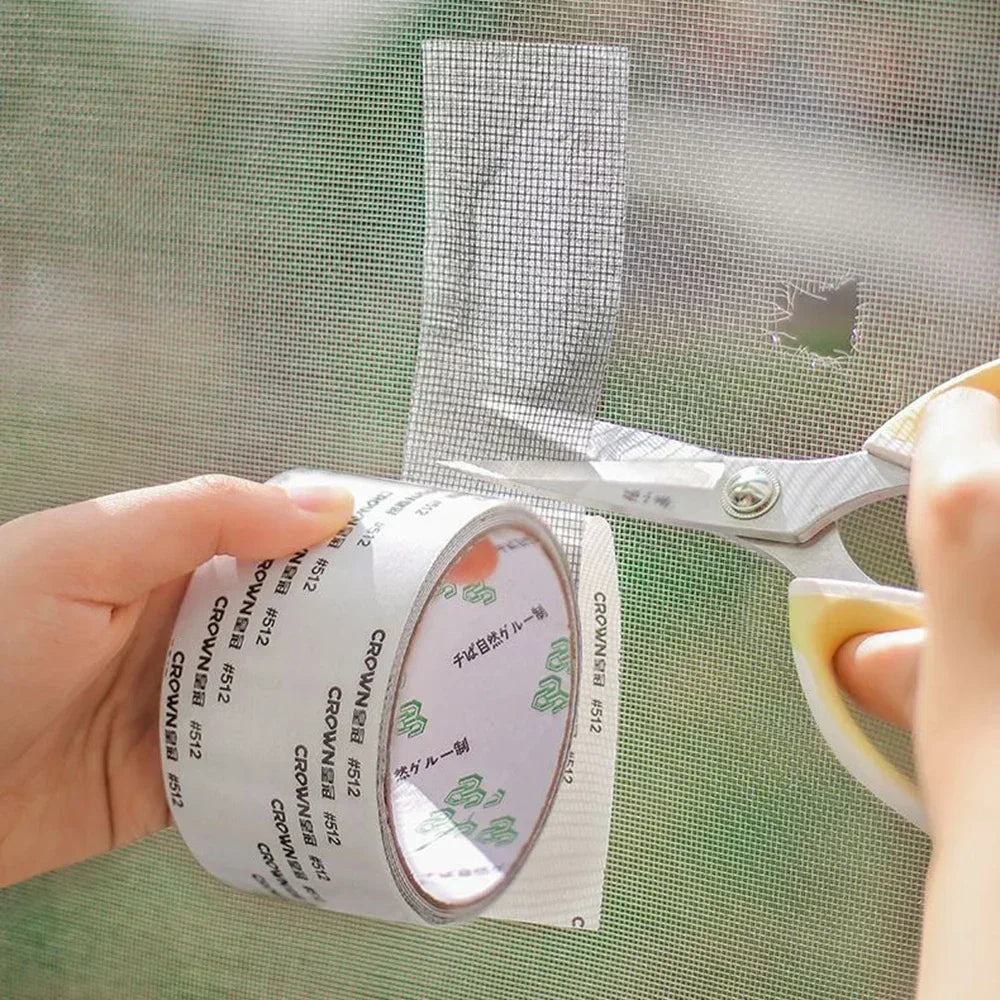 Window Screen Tape Anti-mosquito Screen Repair Subsidy Door Curtain Mosquito Net Hole Patch Repair Self-adhesive Screen Tape Zpaxo
