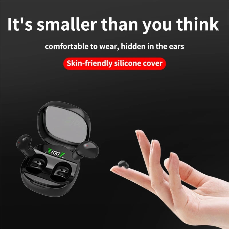 Smallest Wireless Bluetooth Invisible Earbuds Low Profile Micro Zpaxo