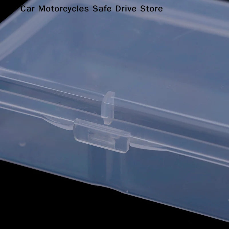CM9cm Transparent Plastic Storage Box Clear Square Multipurpose Zpaxo