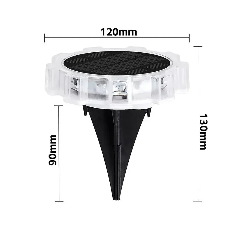 Solar Wall Washer Lights White Warm Changing Waterproof Lamp Garden Zpaxo