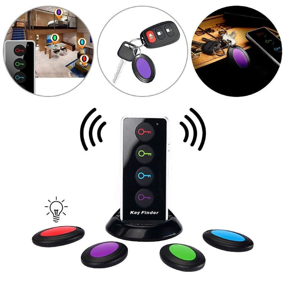 Wireless Key Finder RF Locator Pet Tracker Wallet Remote Control 1 Zpaxo