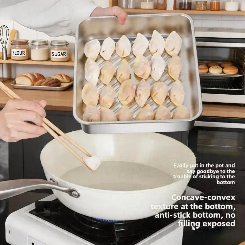 Stainless Baking Trays 2 Lids Non-stick Easy-clean Perfect Roasting Zpaxo