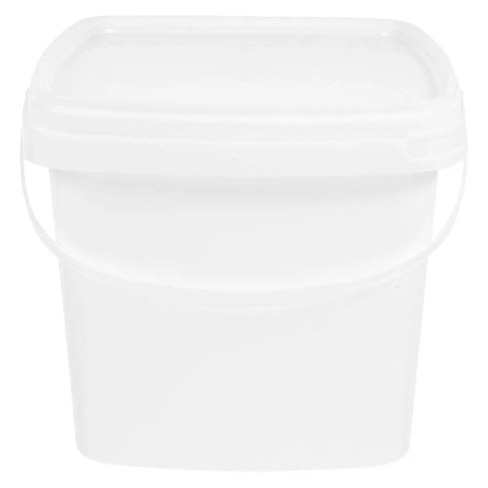 Plastic Bucket Handle Lid Reusable Water Container Portable Packaging Zpaxo