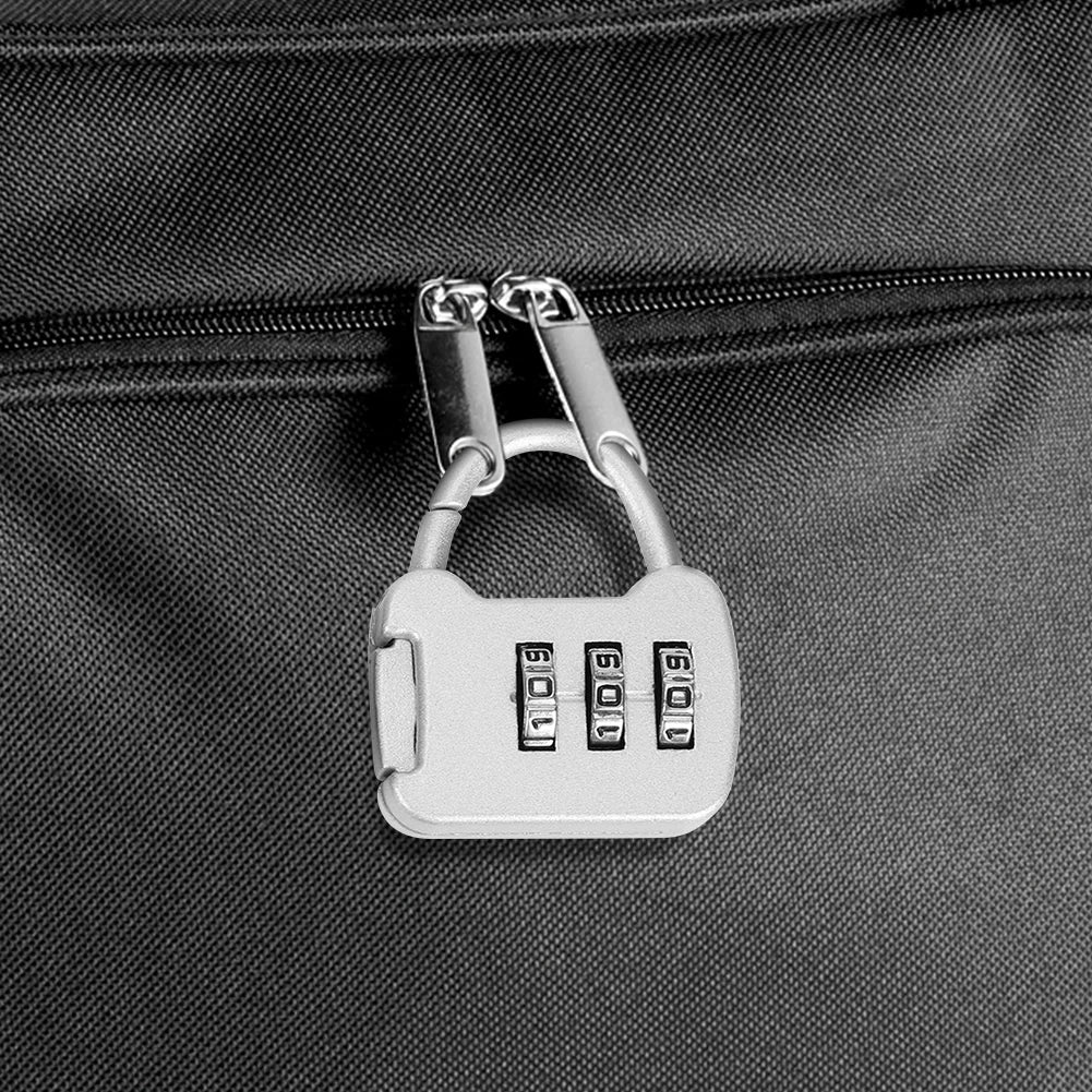 Zinc Alloy 3 Digit Code Combination Password Lock Portable Travel Zpaxo