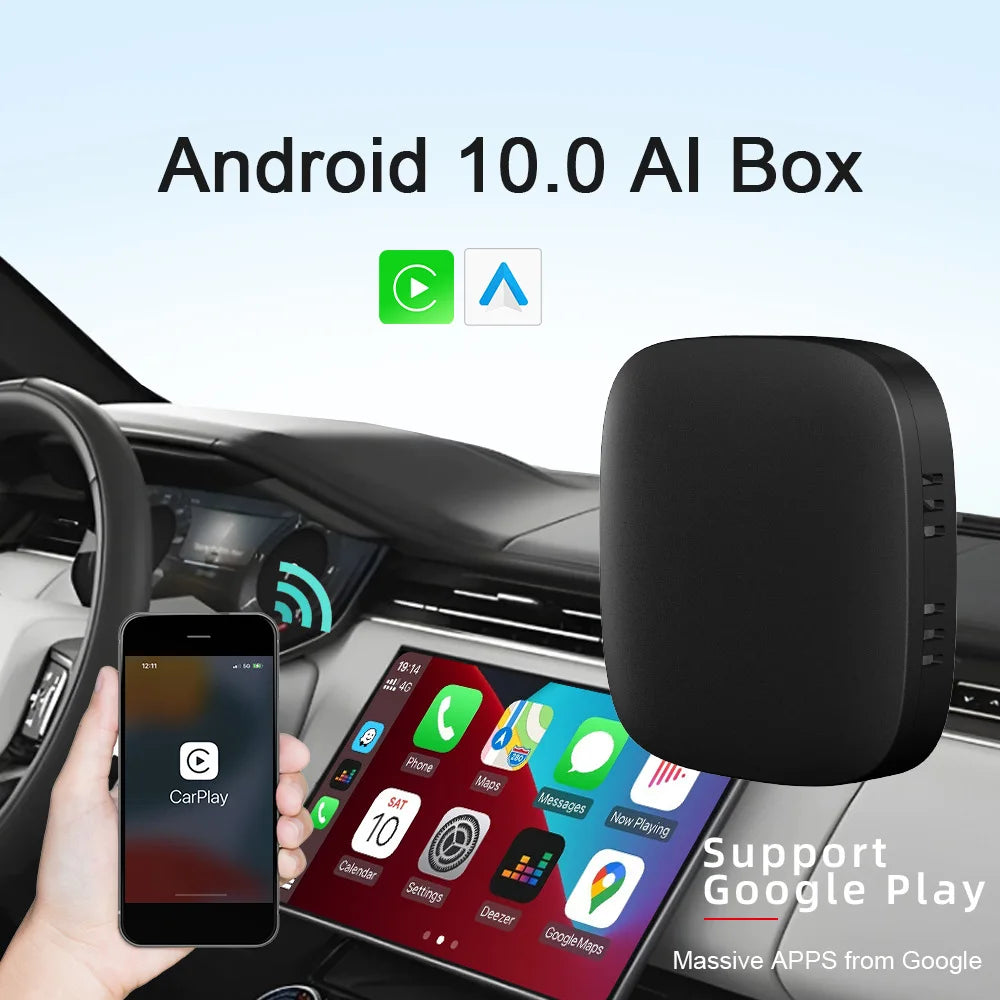 Android10 Carplay Box Ai Wired Wireless Car Adaptation Intelligent Zpaxo