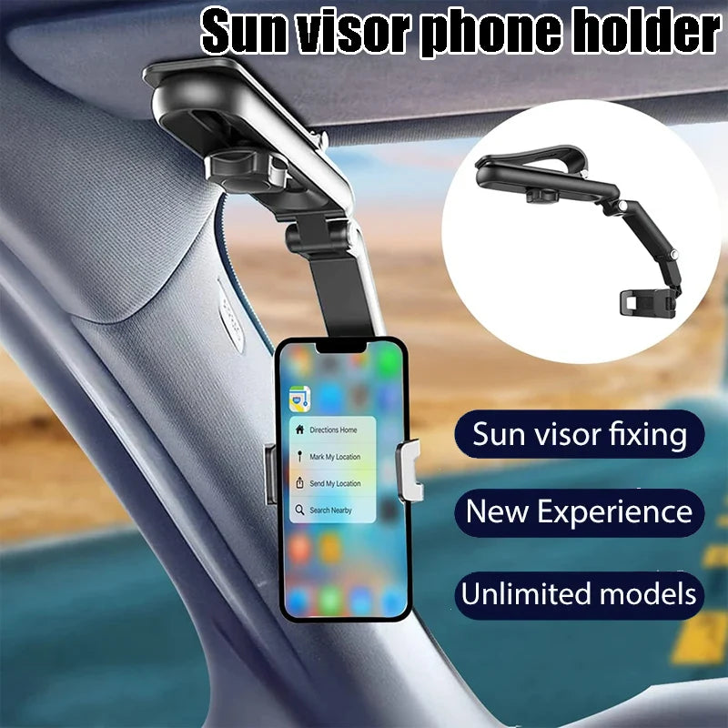 1 2 Universal Car Sun Visor Phone Holder 360 Rotating Multi-angle Zpaxo