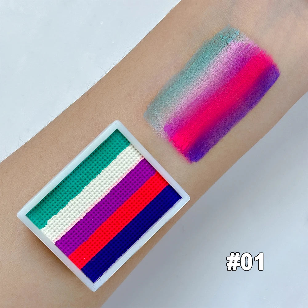 Face Body Paint Makeup Rainbow Water-soluble Colorful Painting Zpaxo 01