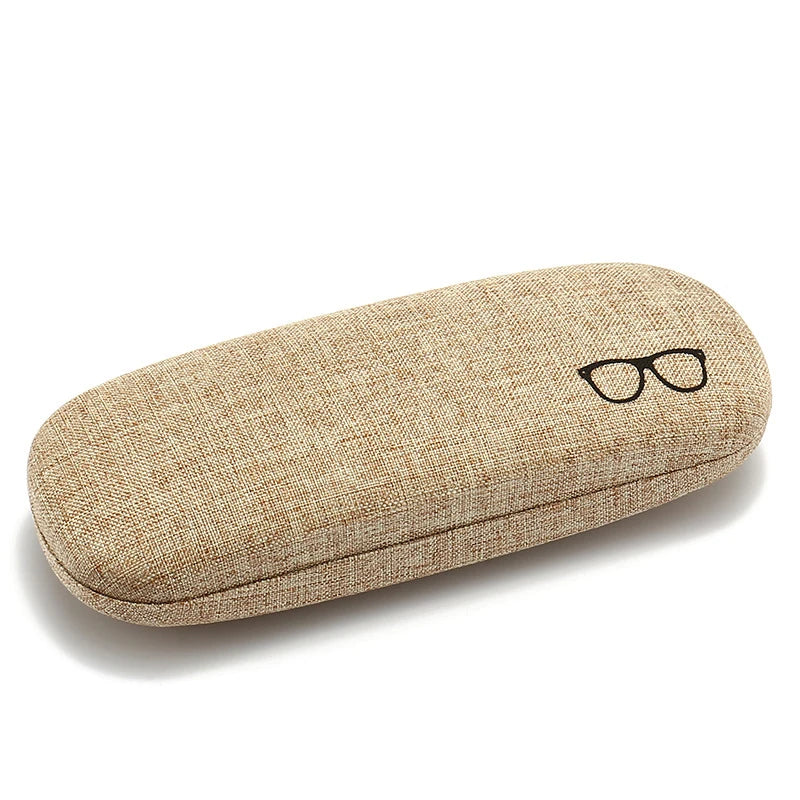 Chic Wood Grain Leather Eyeglass Case Box Men Women Reading Glasses Zpaxo B4