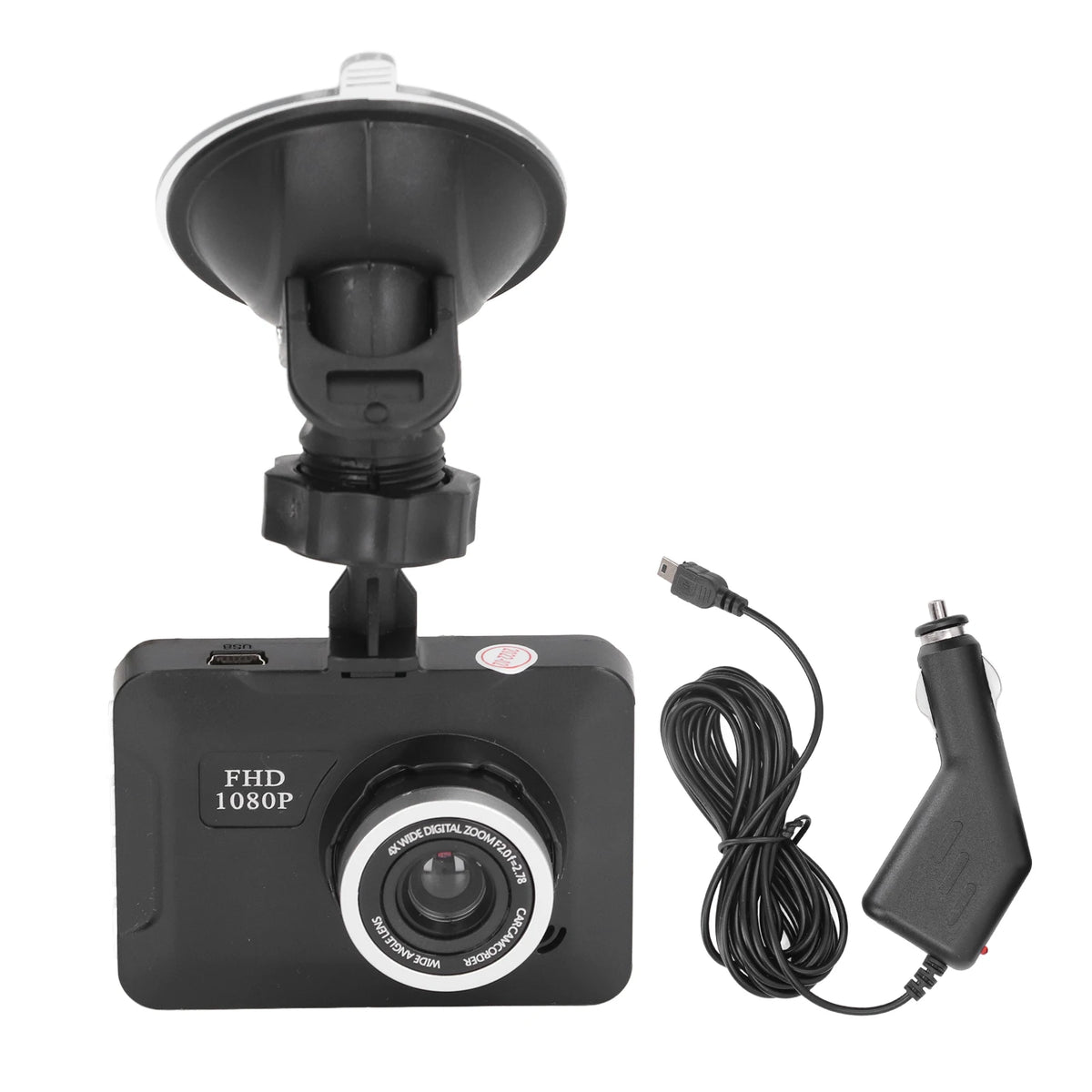 Car DVR Dashcam Multifunction 1080P Full HD Loop Recording Motion Zpaxo black