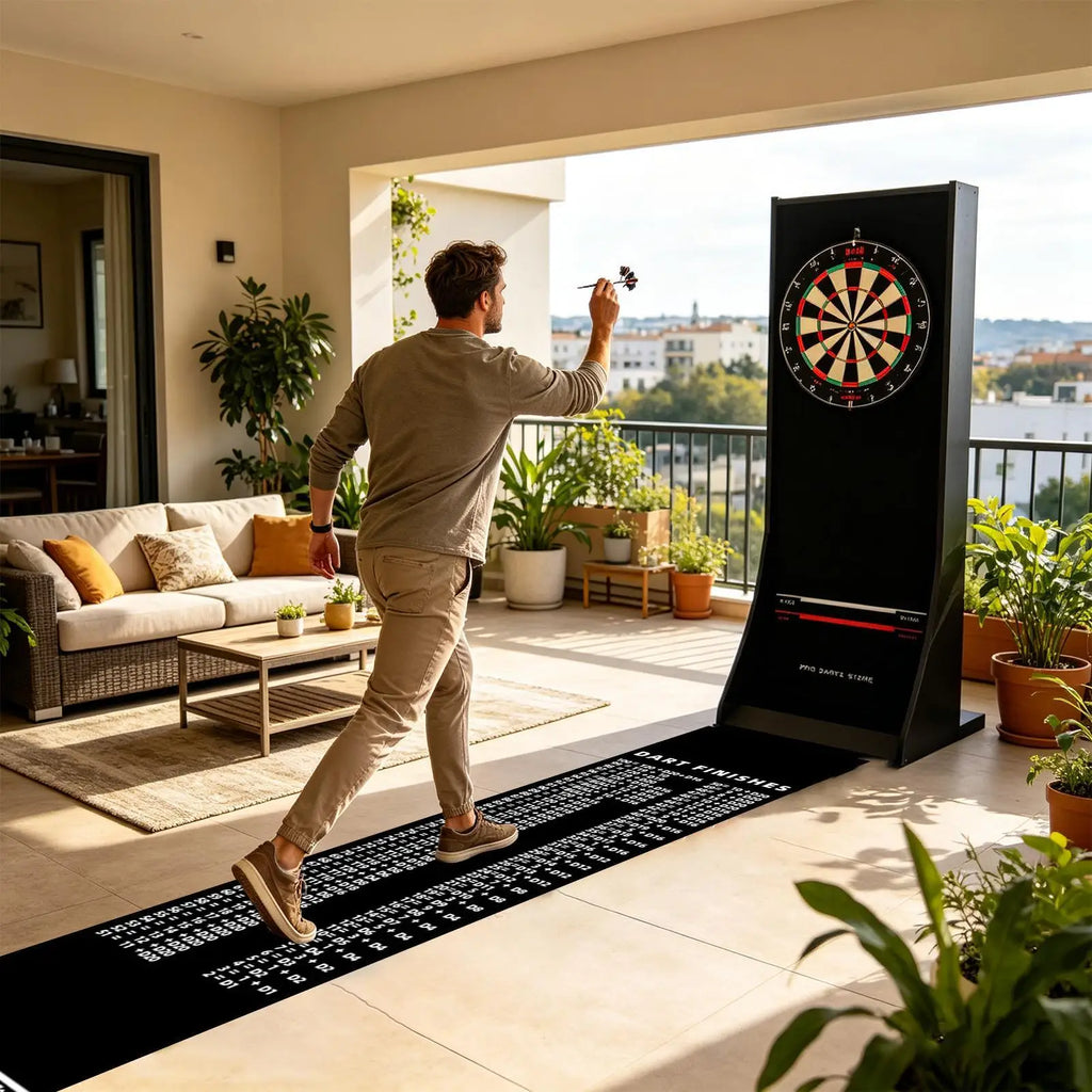 Dart Mat Floor Protection Throw Line Non Slip Absorbent Fast Drying Zpaxo