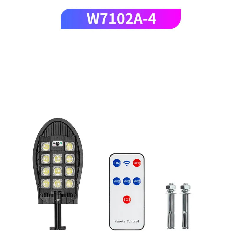 Solar Street Lights Motion Sensor Outdoor 520 LED Powered Lamp Remote Zpaxo 240LED-A4 China Mainland