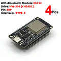 ESP32 Development Board USB TYPE C ESP32 WiFi Bluetooth Development Board Ultra-Low Power Consumption Dual Core ESP-CH340C 30Pin Zpaxo 4pcs