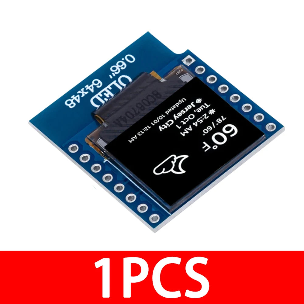 OLED Display Module WEMOS D1 MINI ESP32 Arduino AVR STM32 64x48 0 66 Zpaxo 1pcs