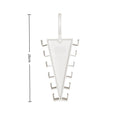 CMDouble Sided 12 Hooks Storage Rack V Shaped Baseball Cap Holder Zpaxo White