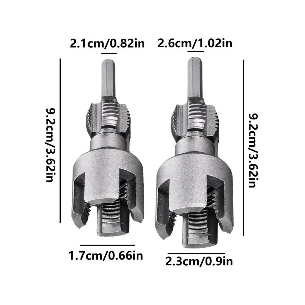Integrated Internal External Pipe Thread Cutting Tool Electric Drill Zpaxo As shown