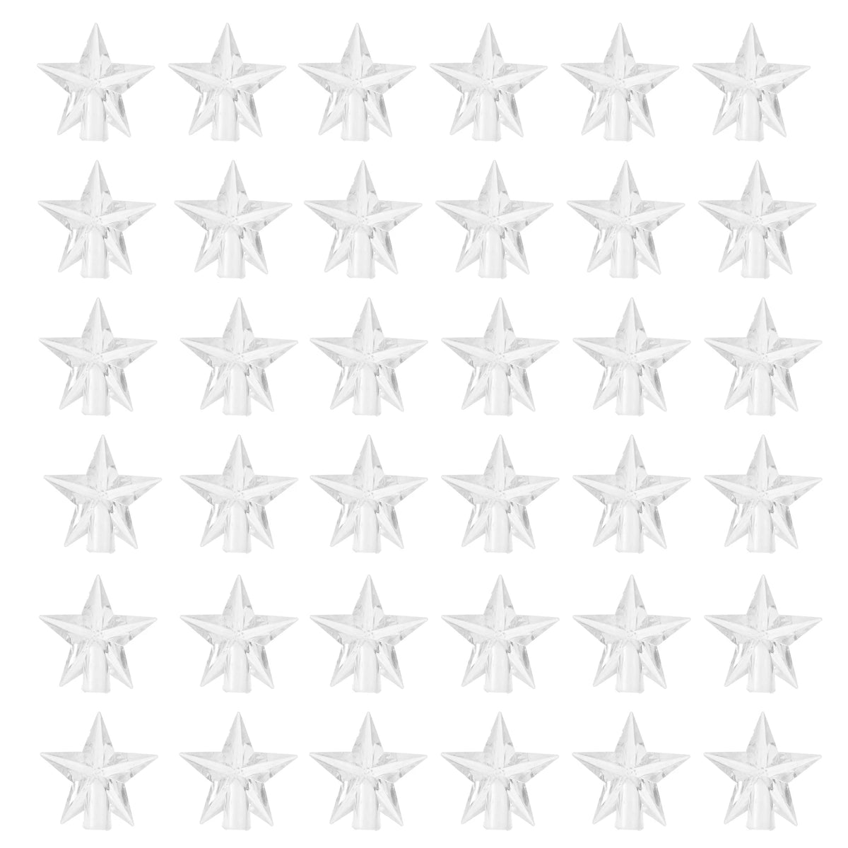 Star Shape Plastic Lamp Bulb Cover Simple Design String Light Zpaxo