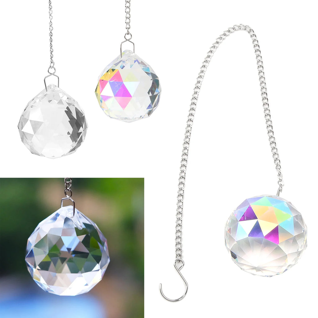 Window Rainow Maker Sparkling Decorative Hanging Crystal Ball Prism Zpaxo