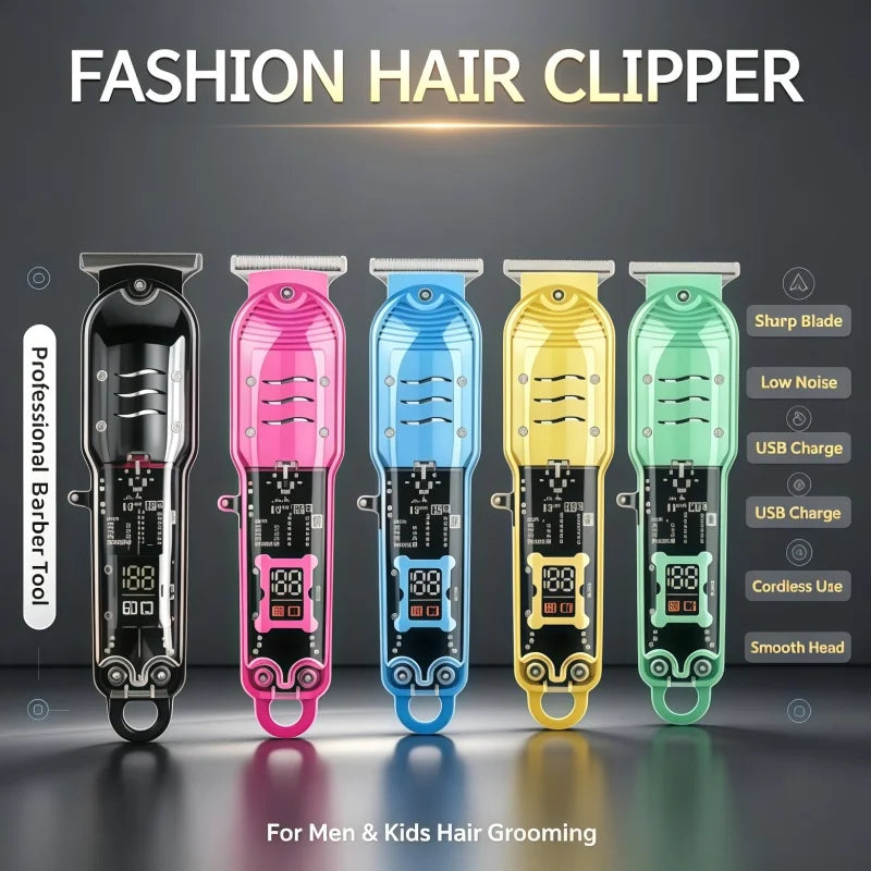 2026 Hot-selling Wireless Charging Hair Clipper Professional Scissors Zpaxo