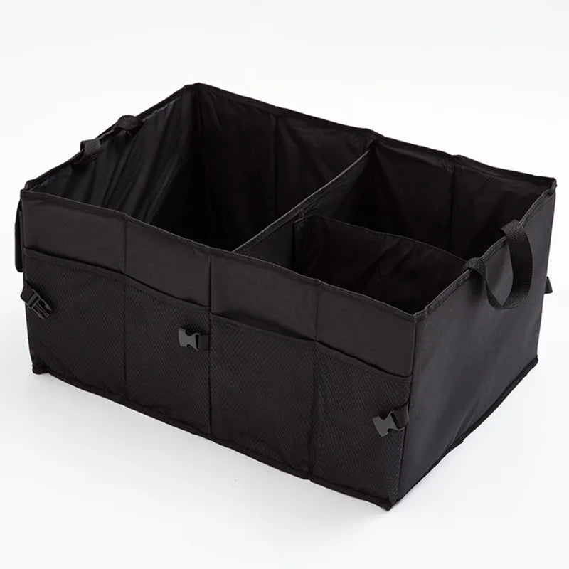 Car Backup Storage Box Folding Large Cargo Camping Multi Functional Zpaxo black