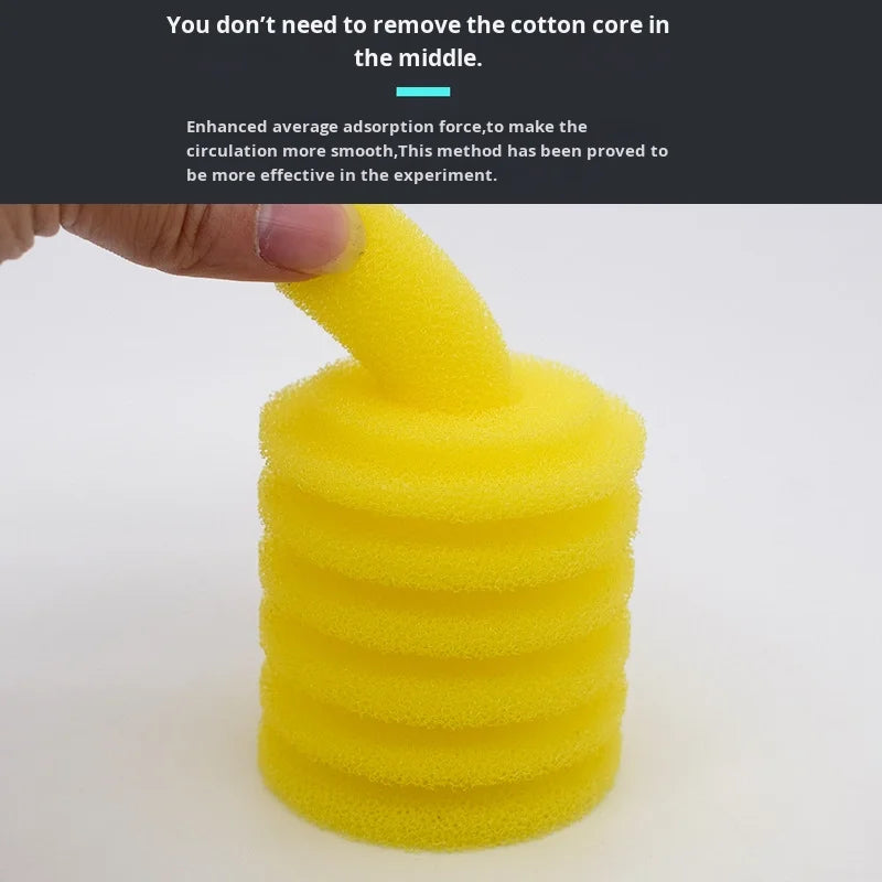 Yellow Biochemical Sponge Replacement Filter Element Built Aquarium Zpaxo