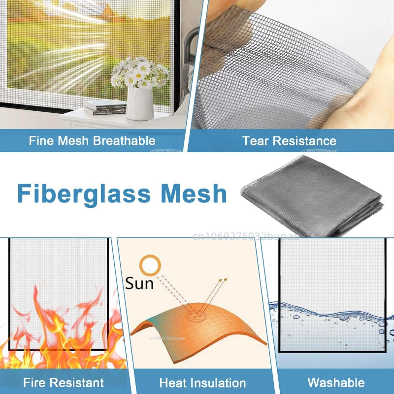 Anti-insect Anti Mosquito Net Indoor Room Fly Insect Mosquito Screen Window Screen DIY Curtain Net Mesh Bug Mosquito Curtain Zpaxo