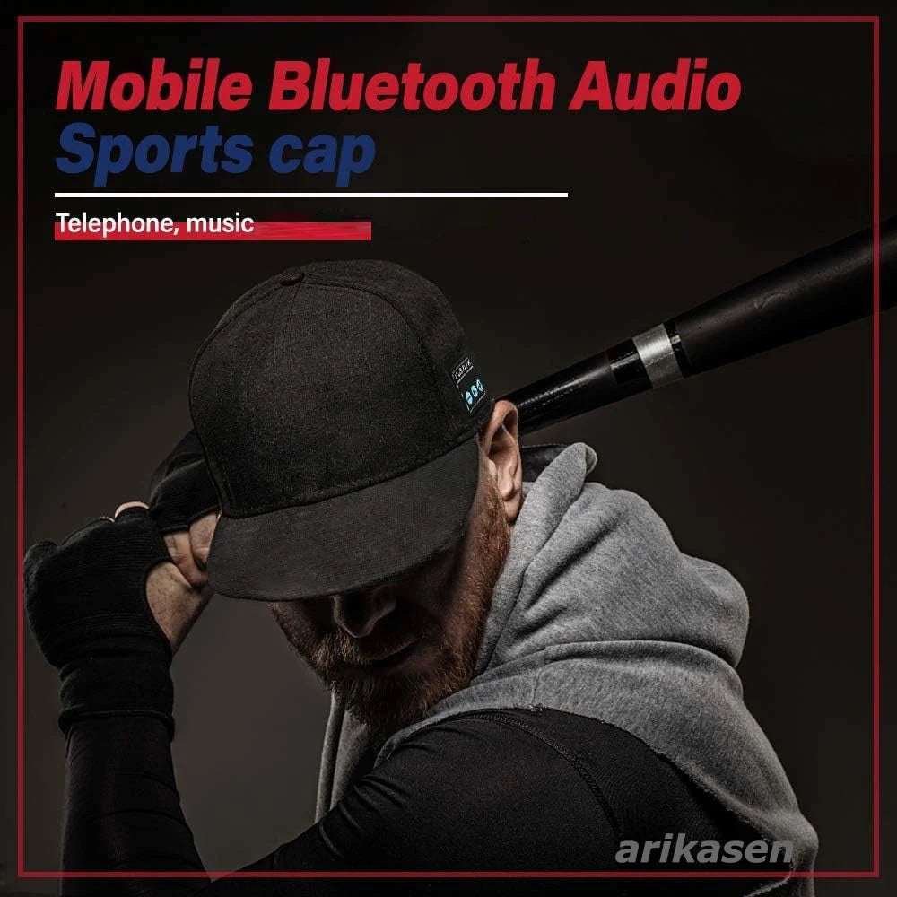 Hat Bluetooth Speaker Adjustable Wireless Smart Speakerphone Cap Zpaxo