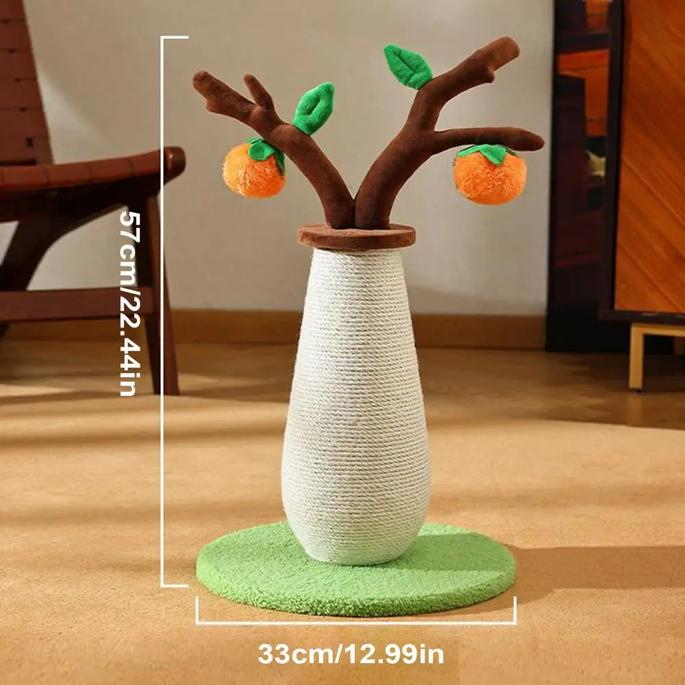 Cat Scratcher Anti-slip Plush Base Interactive Board Scratch Post Zpaxo CN A