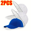 Washing Machine Hat Washing Protector Hat Cleaning Machine Washable Laundry Bag Anti-Deformation Secure Hat Storage Solution Zpaxo 2PCS-White