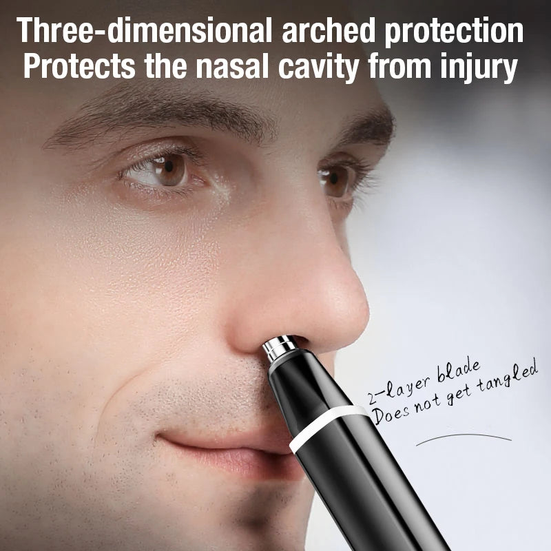 Portable Mini Rechargeable Electric Nose Hair Trimmer Washable Zpaxo