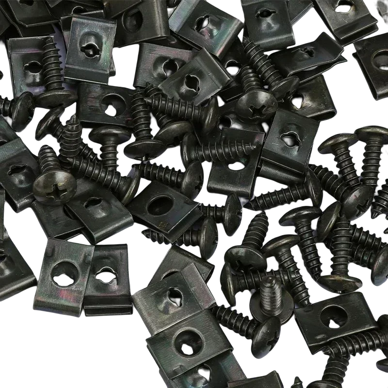 Motorcycles Mixed Metal Screws Tapping Fastener Clips Car U-type Zpaxo