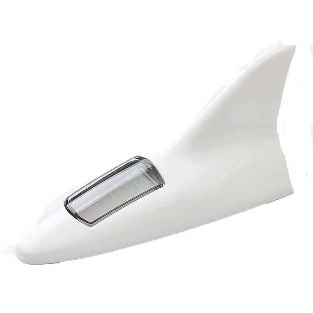 Lights Modified lights Car Roof Truck Solar Shark Fin Antenna Warning Flash Lamp Rear-end LED flash lights Car Decorative Light Zpaxo white