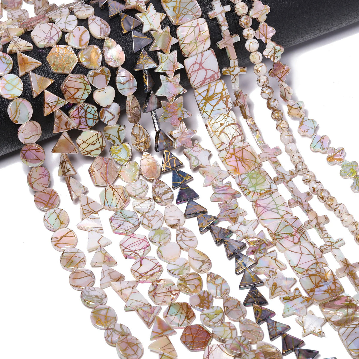 Electroplated Shell Beads Multi-Shape | DIY Jewelry Making