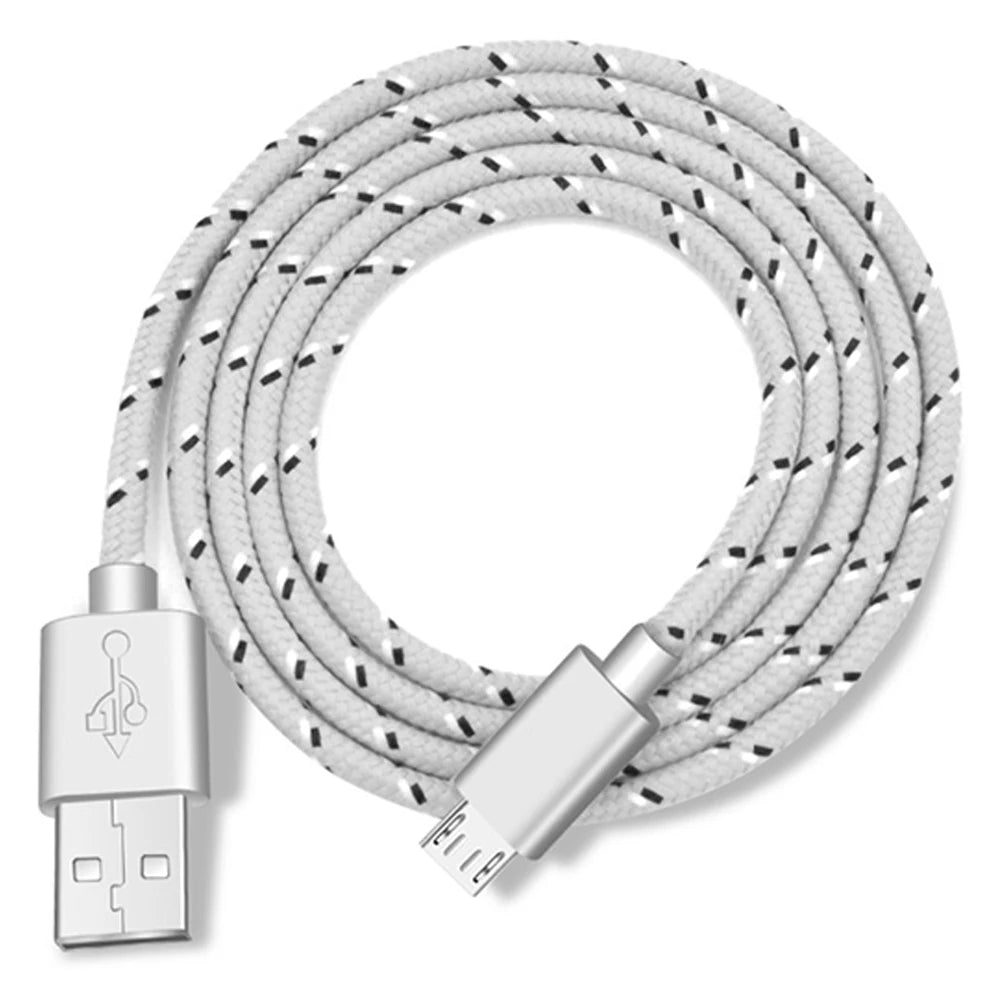 Micro USB Cable 1m Data Sync Charger Xiaomi Samsung Huawei Android Zpaxo