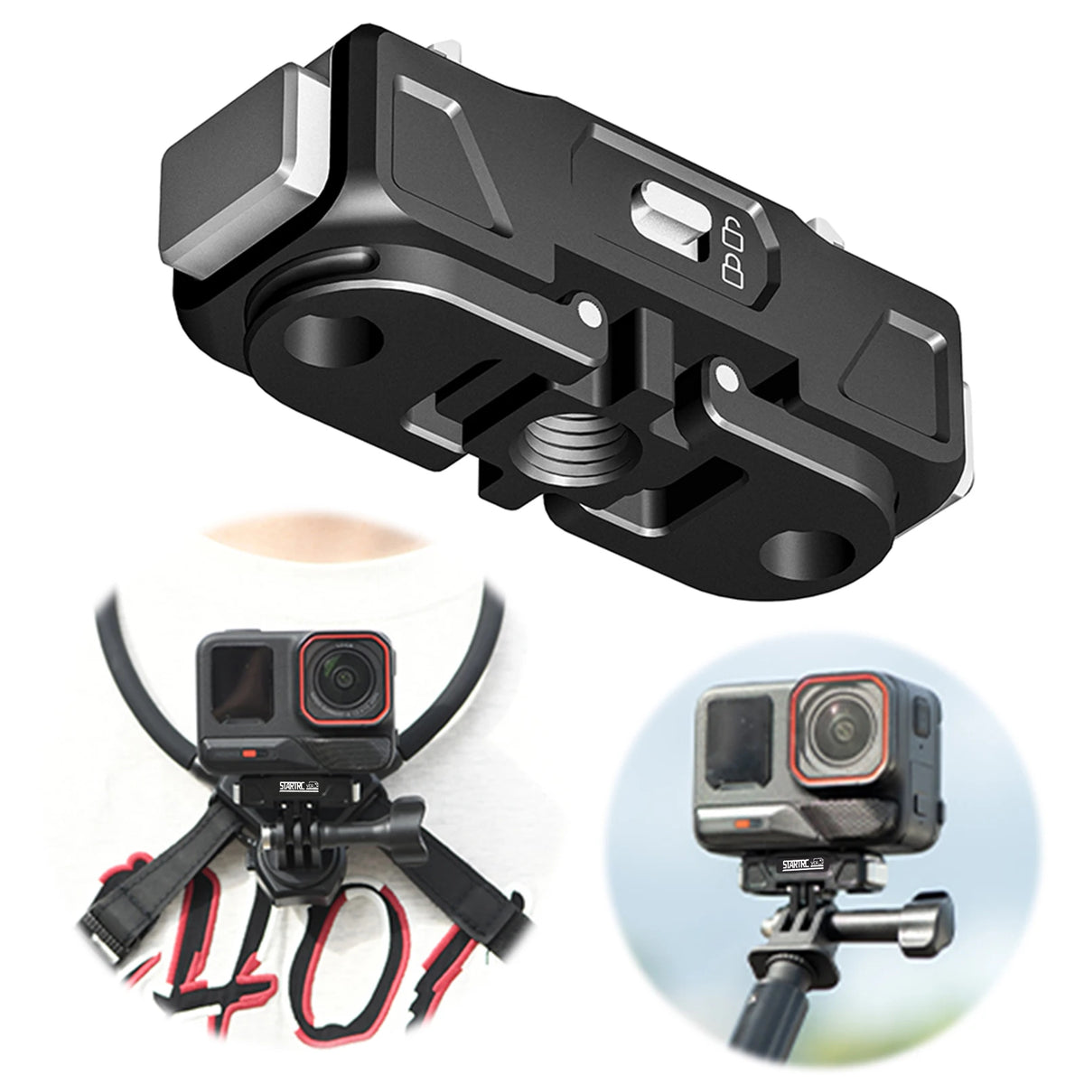 Magnetic Adapter Mount Aluminum Alloy Quick Release Expansion Bracket Zpaxo