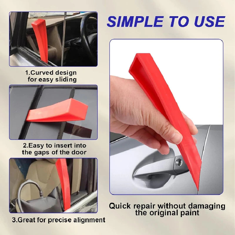 Universal Pry Bar Expander Door Wheel Groove Body Window Wedge Zpaxo