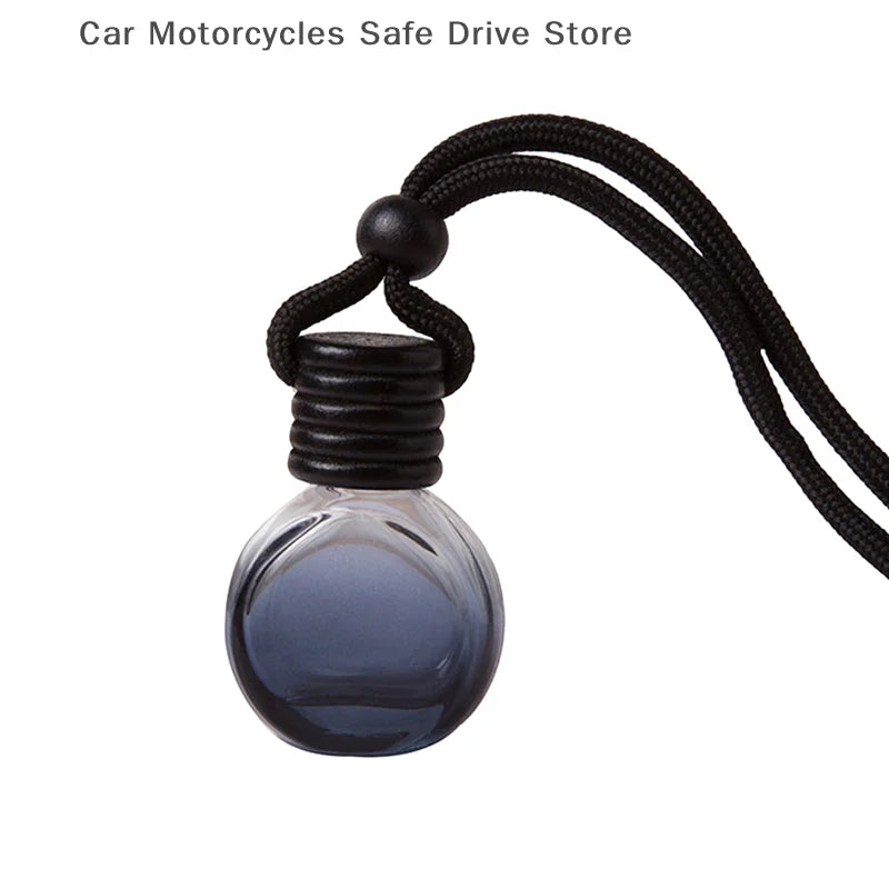 CM1Psc Black Cap Dyed Square Empty Bottle Car Essential Oil Diffuser Zpaxo