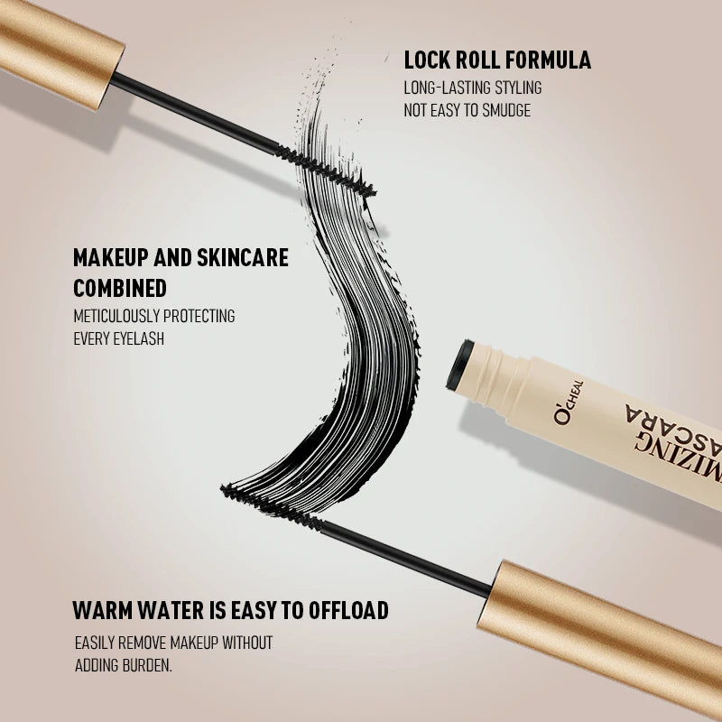Waterproof Sweat Proof Mascara Natural Durable Curl Shaping Creating Zpaxo