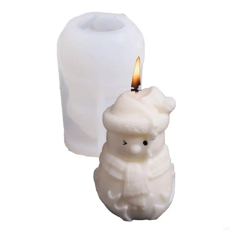 Snowman Silicone Mold Christmas Theme Mould Epoxy Resin Craft Zpaxo Hat Snowman Mold China Mainland