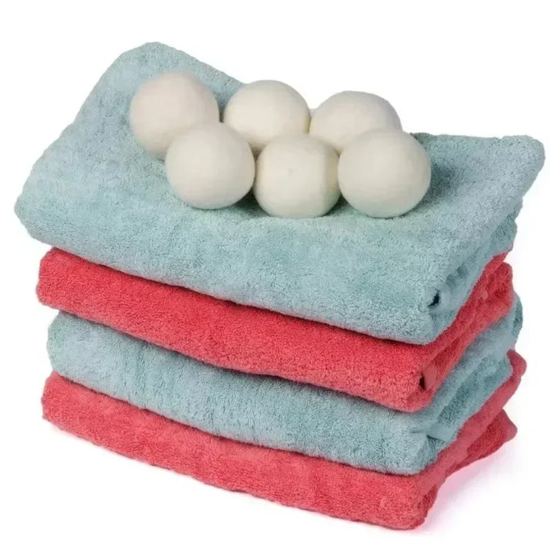 30-Pack Wool Dryer Balls Handmade Drying Balls Dryer Reusable Natural Fabric Softener Reduce Wrinkles and Decrease Drying Time Zpaxo