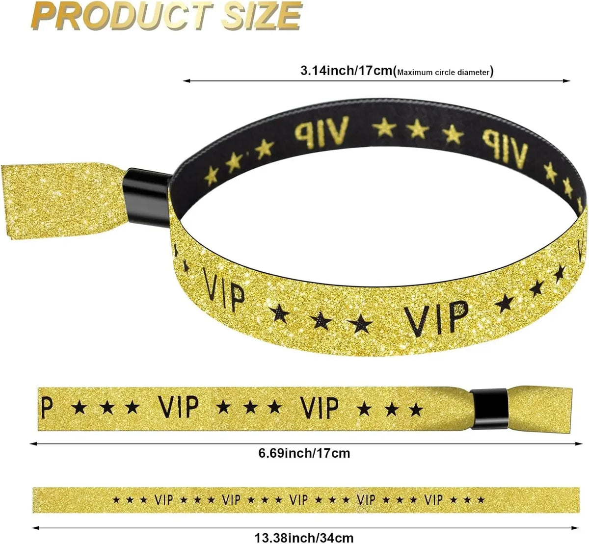 VIP Cloth Event Wristband Fabric Wristbands Solid Party Wedding Zpaxo