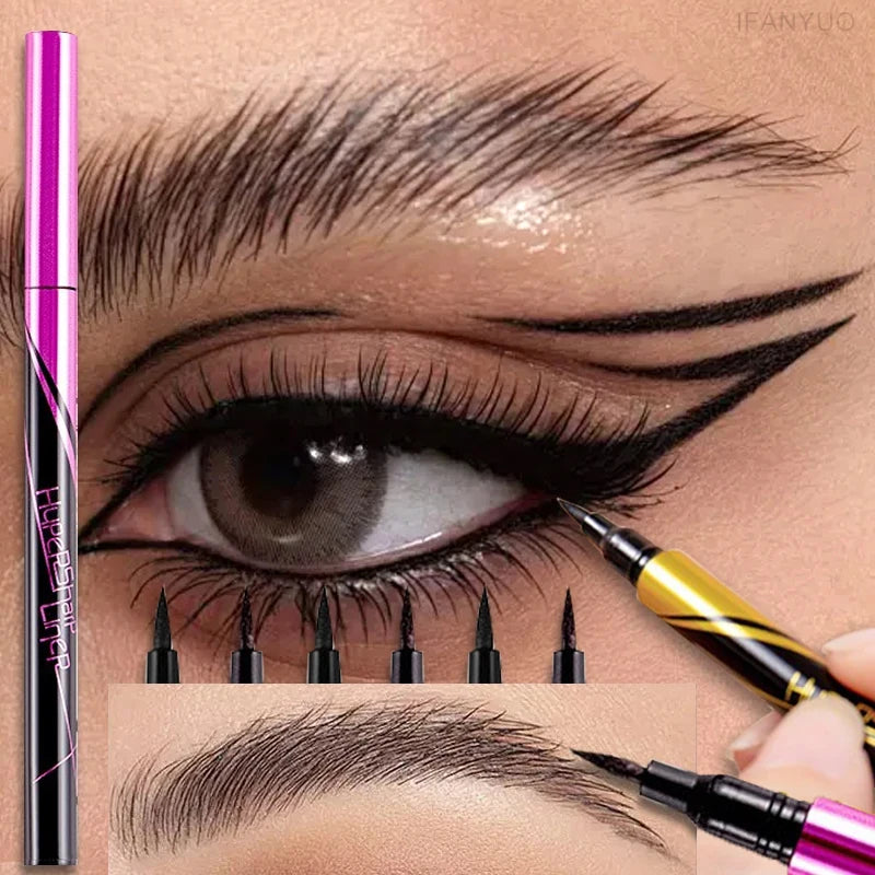 1 Black Quick-drying Eyeliner Waterproof Liquid Eye Liner Pen Long Zpaxo
