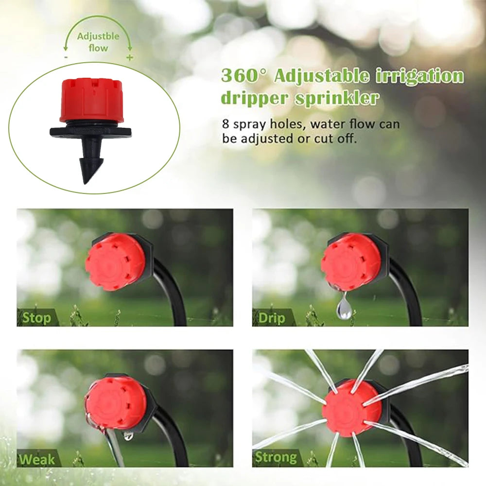 Micro Drip Irrigation System Portable 20M Automatic Watering Zpaxo