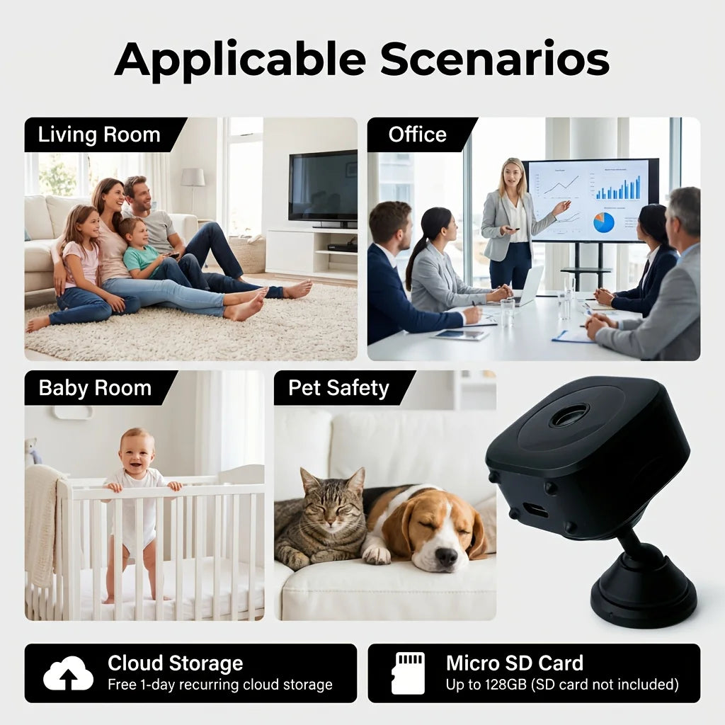 Wireless Mini Camera Wifi Surveillance Video Recorder Security Smart Zpaxo