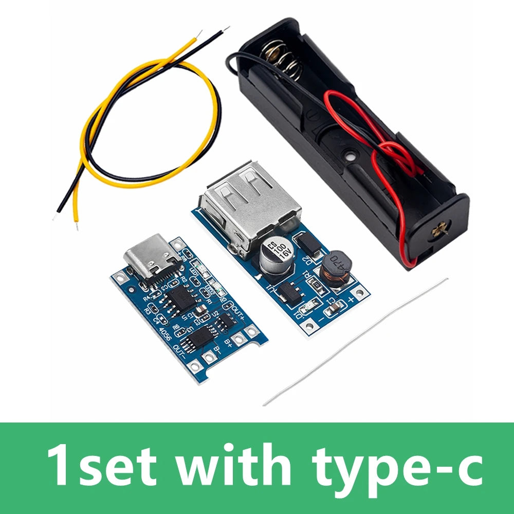 TP4056 18650 Lithium Battery Charger Board 5V 1A Micro USB Charging Zpaxo 1set Typec and 600ma
