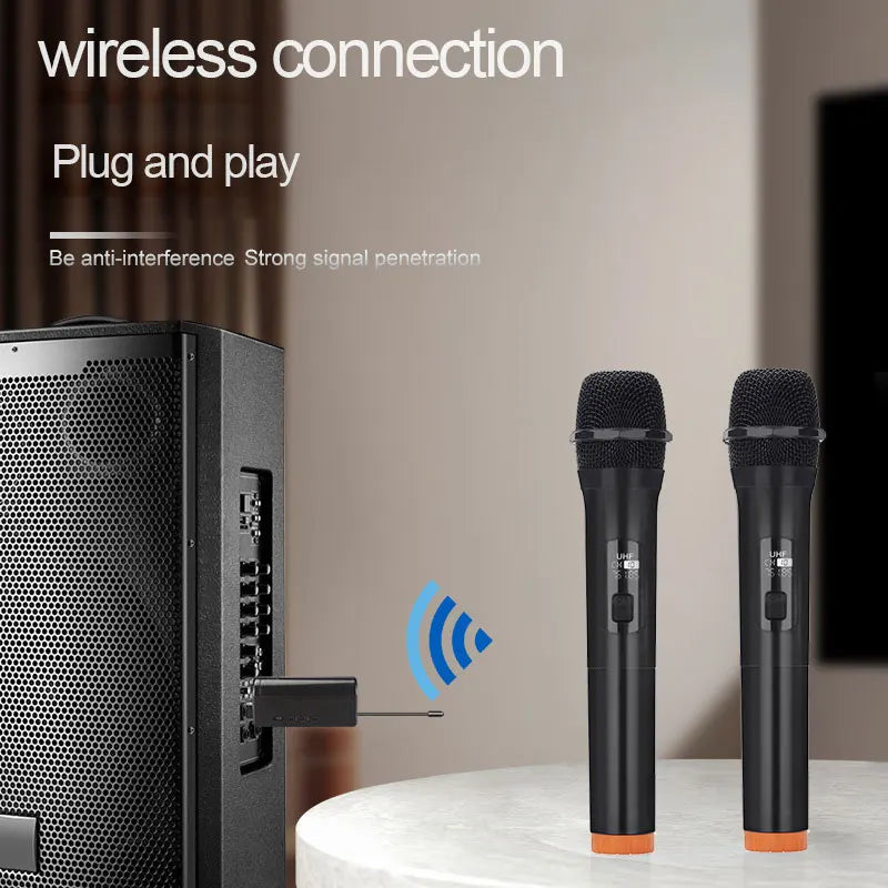 Wireless Microphone Dynamic Handheld Microphones Karaoke Mic Zpaxo
